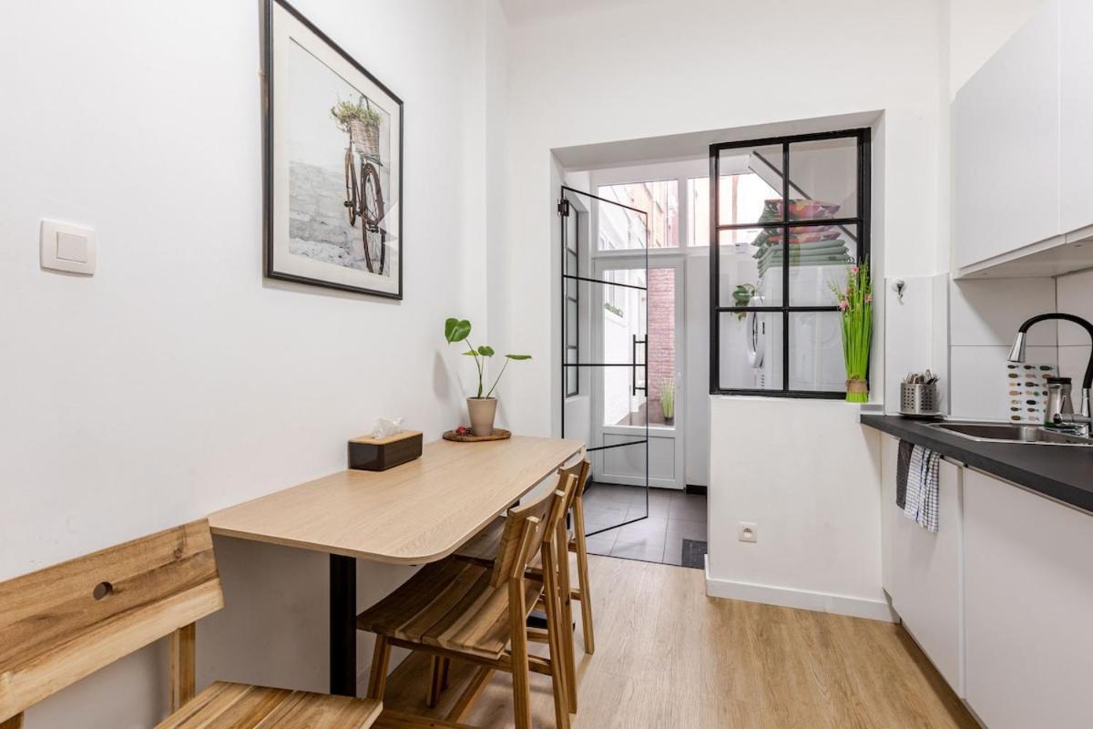 Cosy Appartement Met Tuin In Centrum Antwerpen Gratis Parking Free Parking! Exterior foto